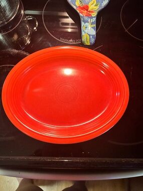 12” Fiestaware Serving Platter by the Homer Laughlin Company